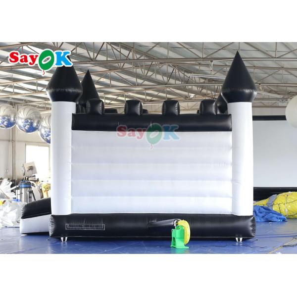 Tarpaulin White Castle Jumper Wedding Inflable Bounce Jumping For Party Rental