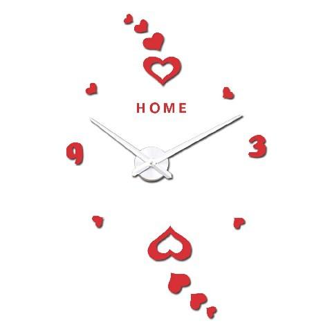 Arabic Digital Heart Romantic Wall Art Clock Home Decor Large 3D Hanging Wall Clock