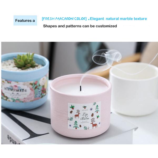 Luxury Wedding Decoration Home Scented Candles Ceramic Jar Candle Holder