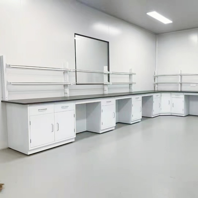 Side Lab Work Bench Corrosion Proof Modular Lab Bench With Base Cabinet And Drawer