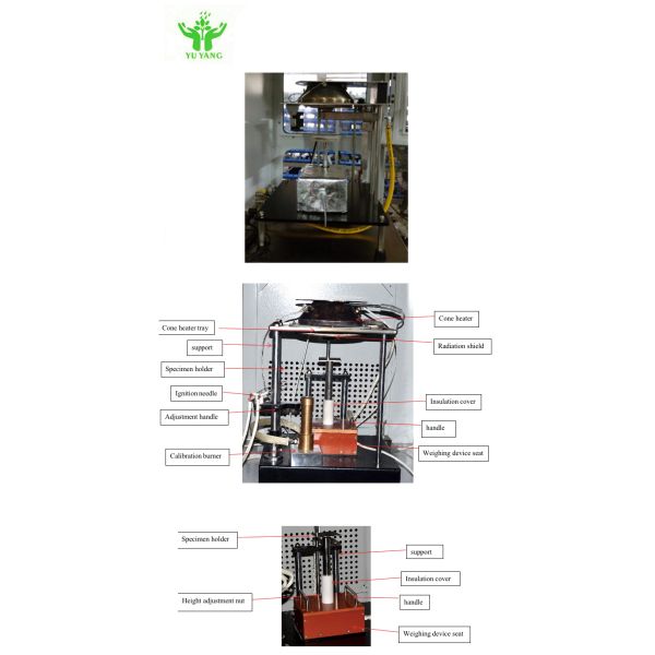 ISO 5660 Certified Cone Calorimeter for Heat Release Rate Measurement and Modular Fire Resistance Testing Equipment