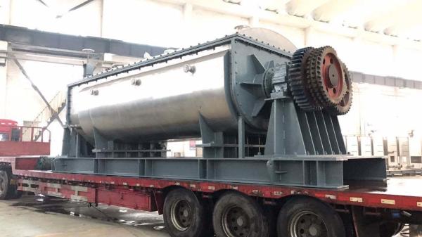 18KW Wastewater Sludge Industrial Paddle Dryer 3.15M3 Volume 3600KG