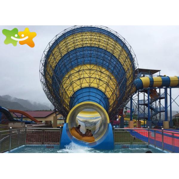 LLDPE Material Durable Large Fiberglass Water Park Spiral Water Slide Equipment