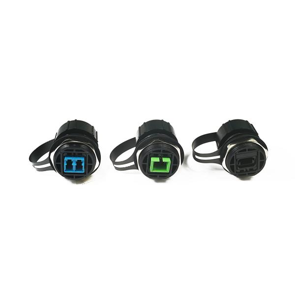Outdoor Waterproof Fiber Connectors IP67 MPO LC SC ODVA Adapter FTTX
