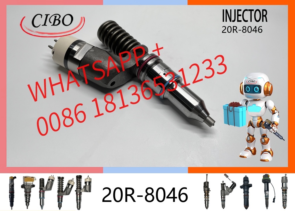 original 20R-8046 Diesel Fuel Injector Assembly for  C13 Engine DE450SGC DE450GC Generator EUI Injector Replacement for OEM 292-3666 249-0713 10R-3262 original new injector