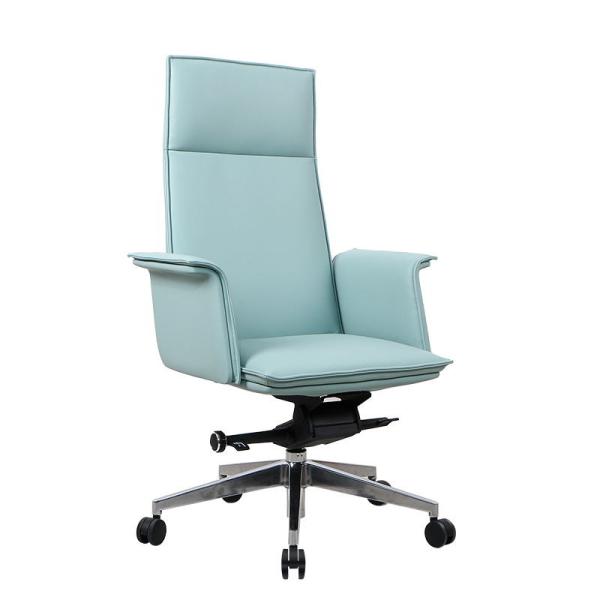 Chaise de bureau bleue en cuir moderne adaptée aux besoins du client de pivot d