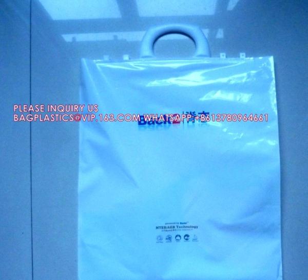 Handle Disposable Bags, Disposable Handle Bags, Sock Hanger Bags, Shopper, Handybags, Hard Handle Plastic Package