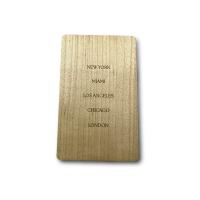 Carte de visite RFID en bois imprimée ou gravée