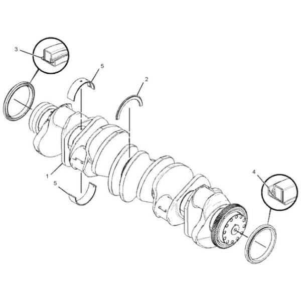 Основа газового двигателя гусеницы G3406 G3408 G3412  нося 321-5746 3215746