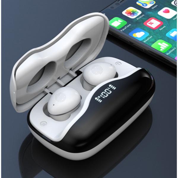 Waterproof Earbuds Led Display Headset Tws Sports Earphone Bt Headset Wireless Earphone with Digital Display and In Ear