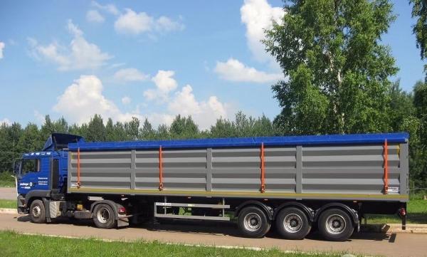 No ABS Anti-lock Braking System Capacity Box Semi Trailer With Flatbed Construction