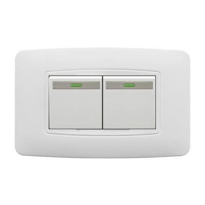 American Standard 2 Gang 2 Way Switch 118T SERIES ABS  Material White Color