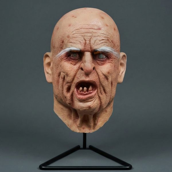 Hyper-Realistic Old Man Zombie Latex Mask - Premium Quality Latex Halloween Mask One Size Fits Most