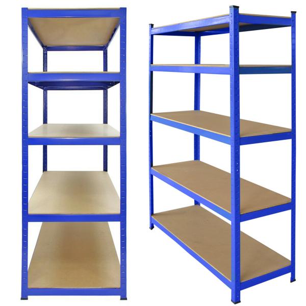 Steel Boltless Storage Rack Display Storage Equipment 5 Tier Steel Warehouse Shelving