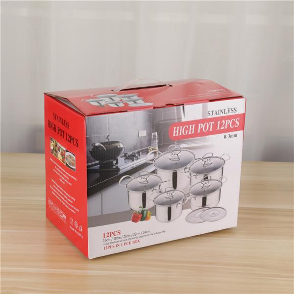 Современный настольный Cookware нержавеющей стали установил бак супа еды 12pcs