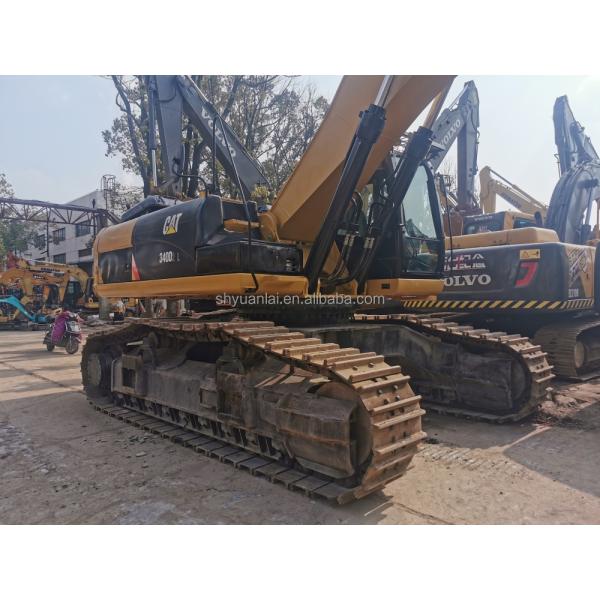 Excavateur CAT340D d'occasion avec conception en acier souple et pompe hydraulique originale