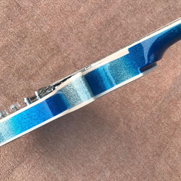 New high quality big silver powder silver hardware 3 pickup trucks and 6 strings electric guitar