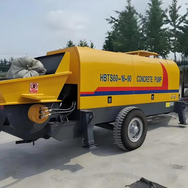 60m3/H Big Concrete Pump Machine For High Rise Building Hydraulic Stationary  Trailer