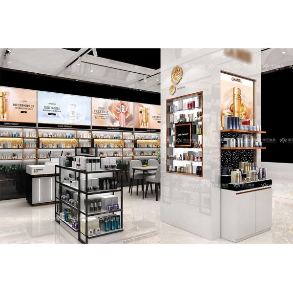 Mall Cosmetic Kiosk for Makeup Furniture Display Design Fashion Beauty Cosmetics Store Decoration