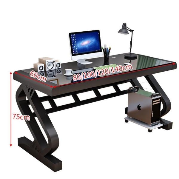顧客 ロゴ オフィス 家庭 学校 温熱ガラス付きコンピュータ デスク
