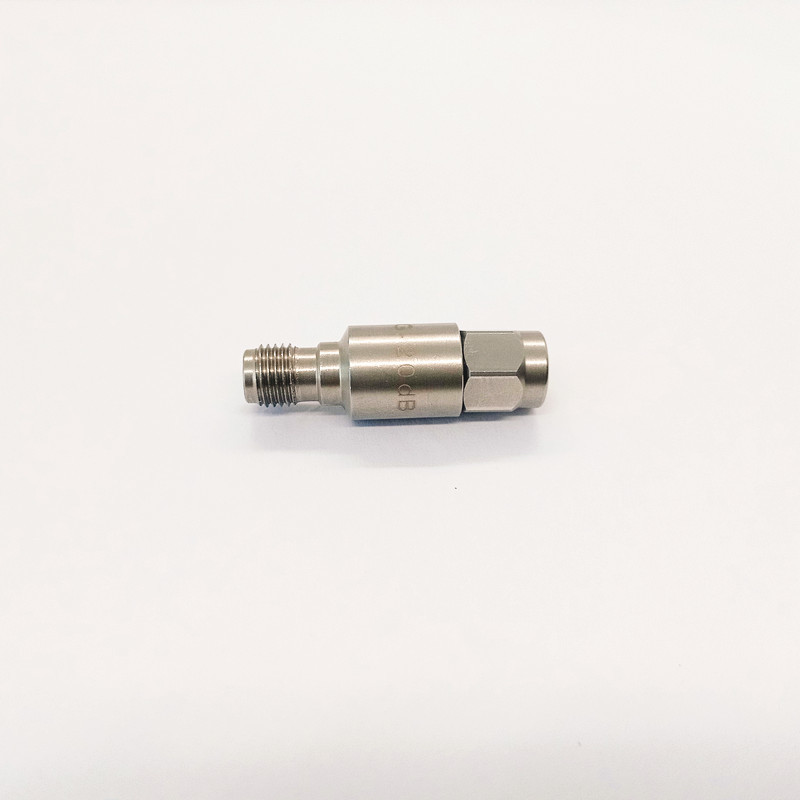 DC-6GHz RF Attenuator 2W Stainless Steel 20dB SMA Male To Female Attenuator 