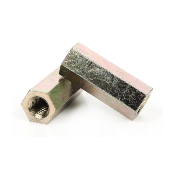 Цинк цвета покрыл длинную гайку длинной гайки наговора DIN6334 соединения наговора чокнутую соединяясь