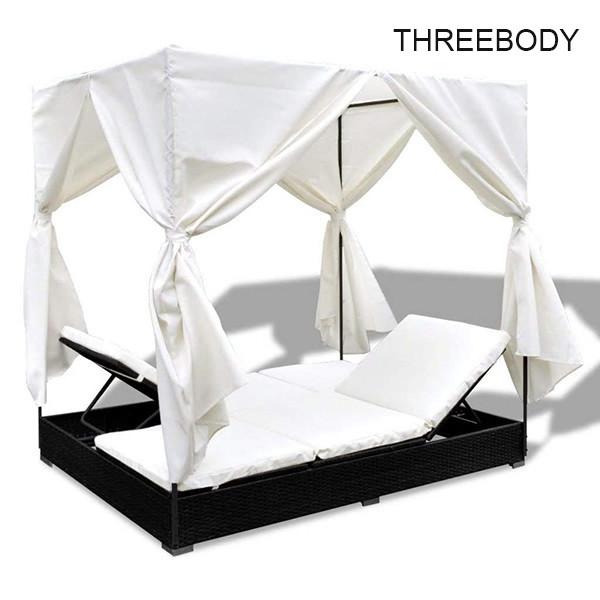 Comfortable Outdoor Furniture Sofa , Cream White Outdoor Garden Furniture Lounge Sofa