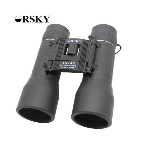 Big Aperture 10 X 42 Small Compact Binoculars With Green Film Twist - Up Eyecups
