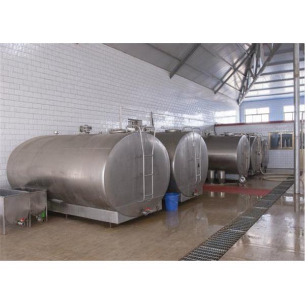 2000 - 6000L Milk Cooling Tank Stainless Steel Material With Air Compressor