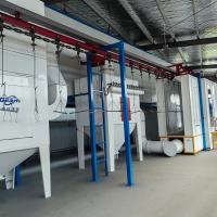 Linha de revestimento automático de pó compacto de controle fácil Sistemas de revestimento automático de pó