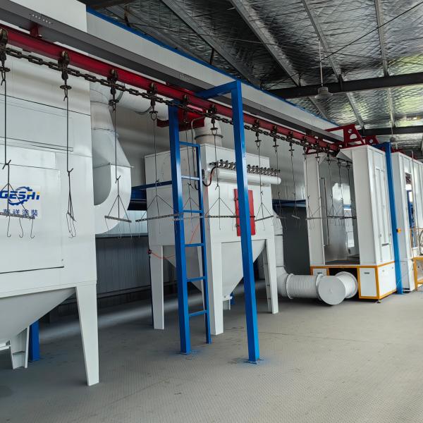Linha de montagem de pulverização eletrostática de aço profissional para oficina não padrão OEM