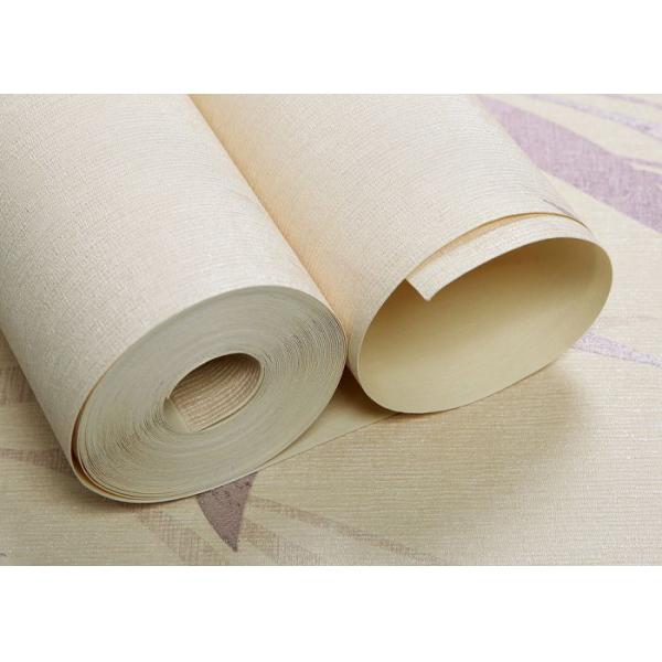 Asian Style Embossed White Wallpaper , Waterproof Leaf Pattern Wallpaper