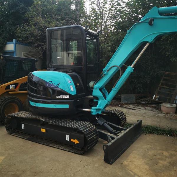 SK55SR Crawler Excavator Kobelco 5ton Mini Digger с резиновыми обувью в Шанхае