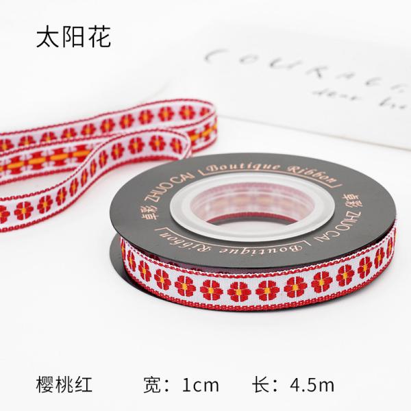 OEM ODM Цветочная Джакардная лента 10mm-25mm Цветочная Джакардная лента