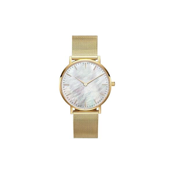 Two Hand Stainless Steel Waterproof Female Watches Interchangeable Mesh Bracelet