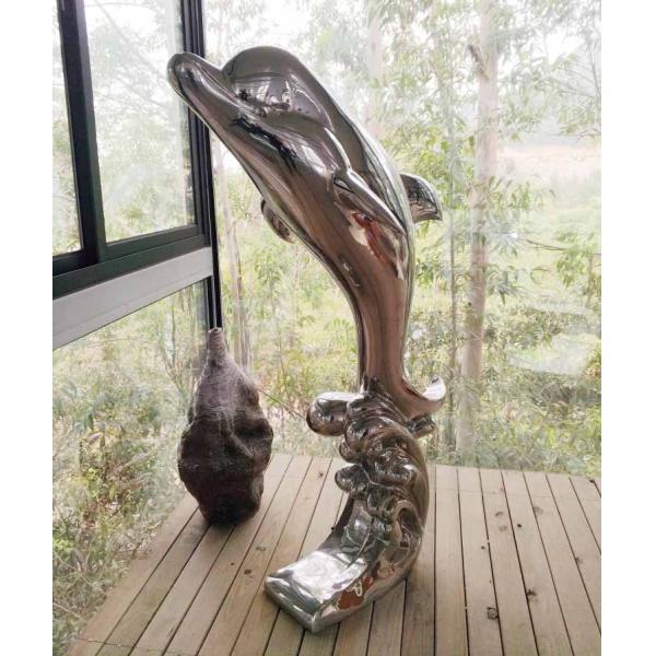 Esculturas animales pulidas del metal, esculturas animales del jardín del metal moderno