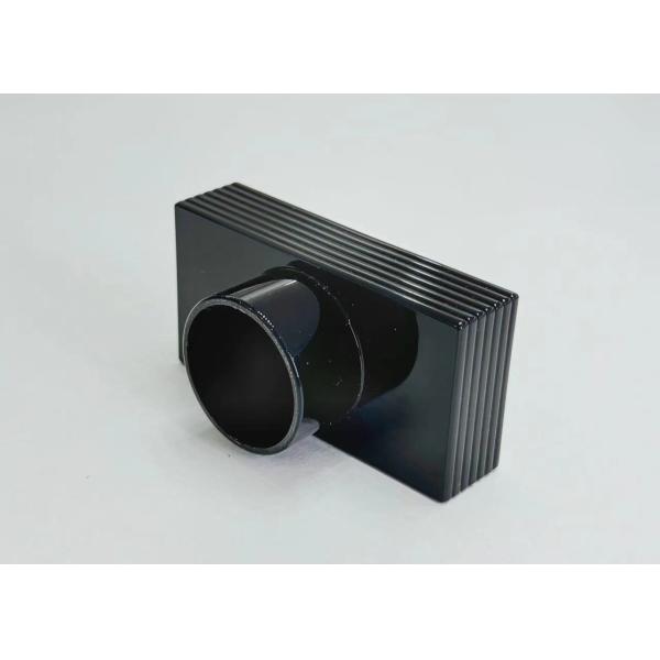 Elongated Black T-shaped Metal Perfume Cap For Enhancing Fragrance Presentation