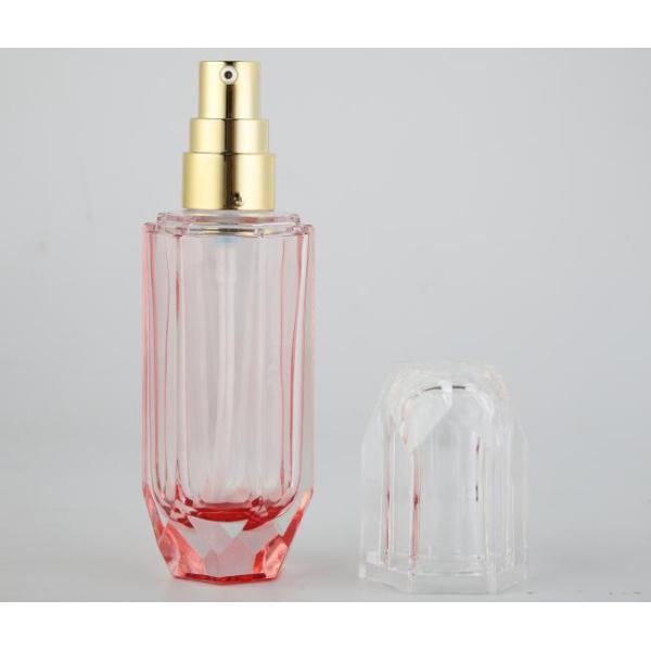 Plastic Cap Silkscreen Printing 40ML Glass Lotion Bottles Pump Bottles