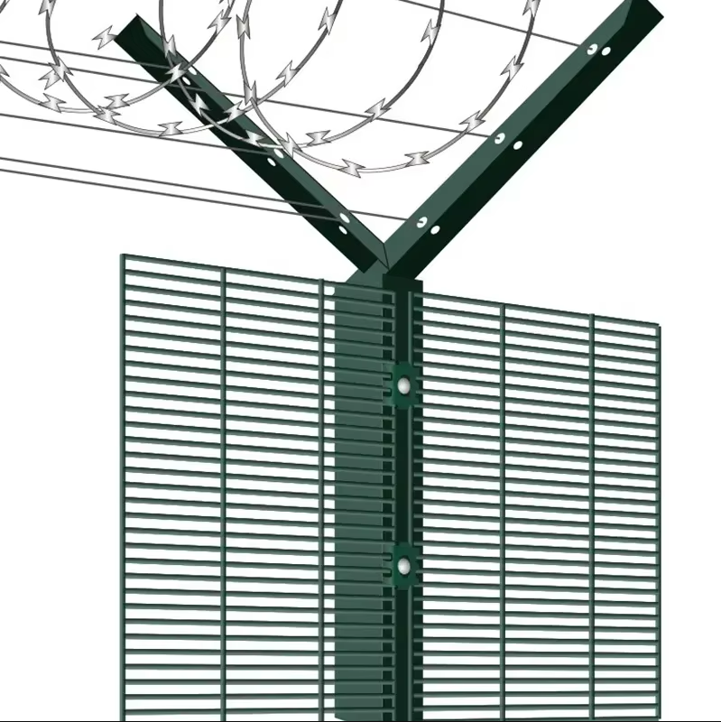 AOA Fence Security Fence Featuring Multiple Panel Heights and Lengths with Galvanized and PVC Coated Surface Treatments