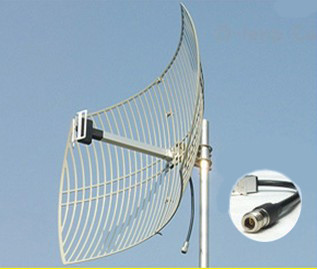 24dBi Grid Parabolic High Gain Wireless Antenna Long distance U Clamp 16dB 2.4G