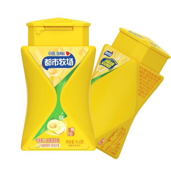 OEM Flavored Sugar Free Center Filling Fizzy Tablets Mint Candy