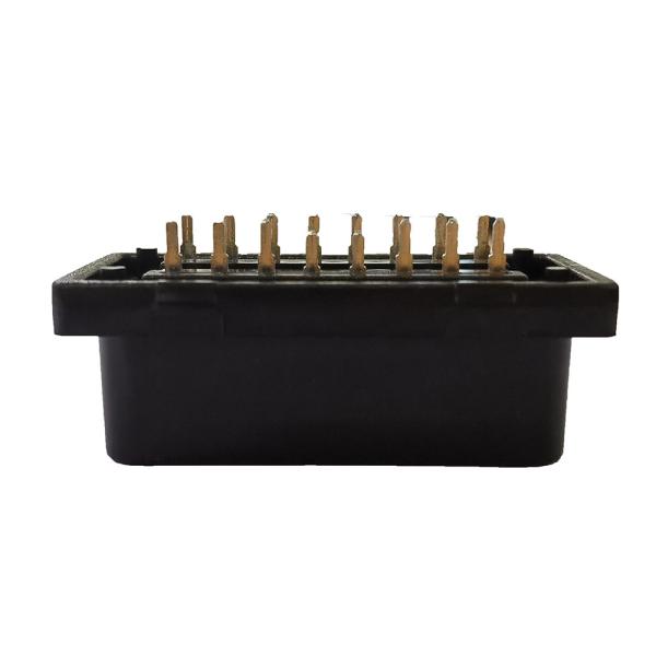 Em linha reta 16 corrosão da tomada masculina do conector J1962 do carro do Pin OBD anti