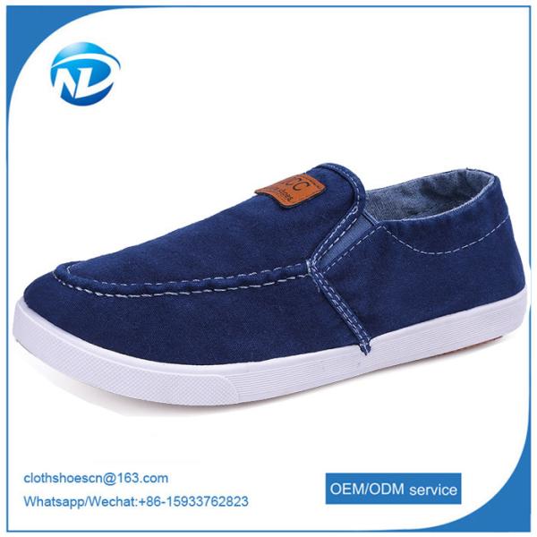 Simple Design Slip-on Canvas Men Shoes Male Students Casual Shoes