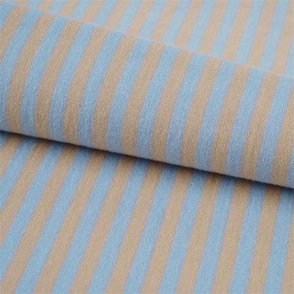 Comfortable And Smooth And Healthy Durable Striped Knit Fabric For Casual Wear