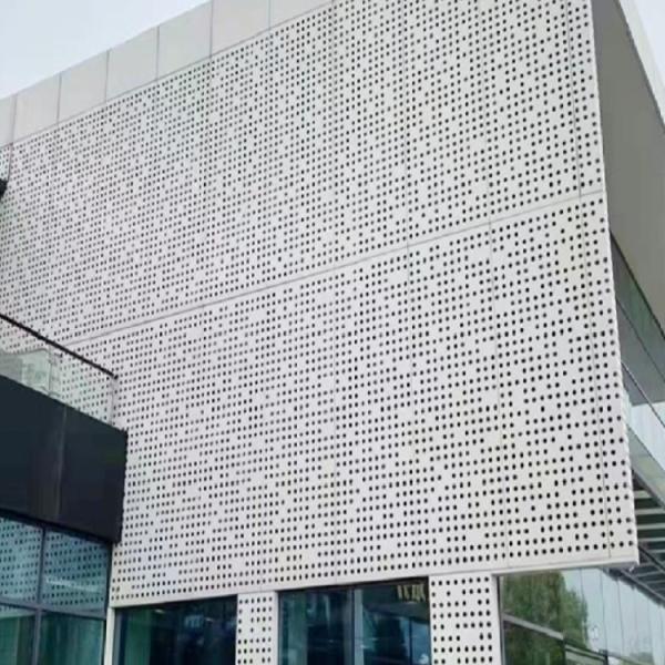 Aluminum Perforated Metal Wall Panels Laser Cut Decorative Perforated Metal Sheet
