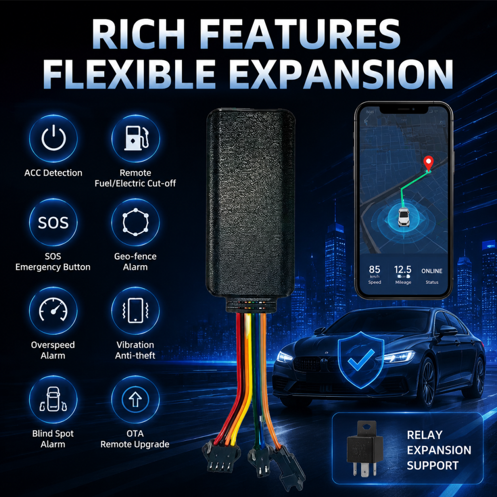 VF03 4G Full-Network Vehicle GPS Tracker