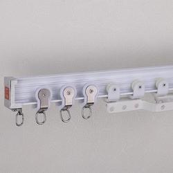 Bendable Aluminium Curtain Track , Curved Curtain Rail For Bay Window