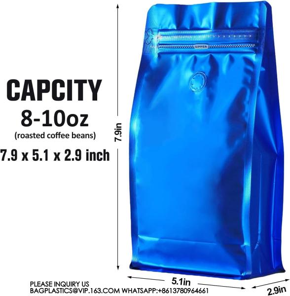 16oz Coffee Bags With Valve Kraft Paper Bags, Food Packaging Bags, Pet Food Bags, Plastic Bags, Aluminum Foil Bags