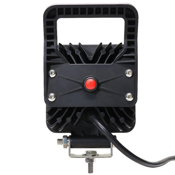 Square Tractor Spot Lights 27W LED Work Headlight IP67 With Switch