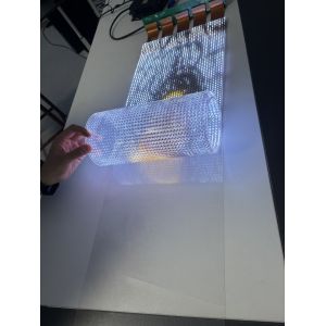 P6  Easy Installation Soft LED Glass Film Screen Transparent LED Display for Glass Advertising Purpose